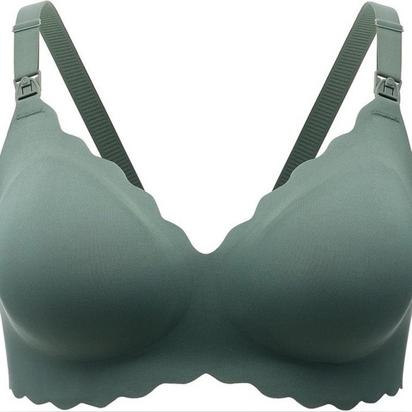 Momcozy Other - NWT Momcozy Nursing Bra for Breastfeeding, Size Medium, Teal, Jelly Strip